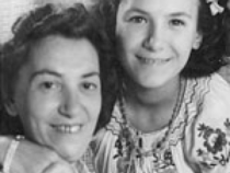 Gertrud mit ihrer Tochter Dorit 1946 nach Ihrer Befreiung