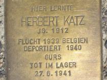 Stolperstein für Herbert Katz.
