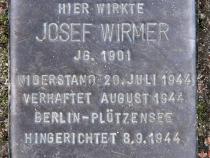 Stolperstein für Josef Wirmer.