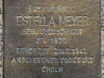 Stolperstein für Estella Meyer.