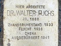 Stolperstein für Walter Fuchs © OTFW