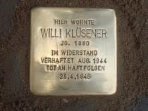 Stolperstein für Willi Klüsener
