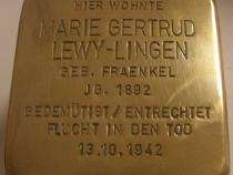 Stolperstein für Marie Lewy-Lingen. Fotorechte: Projekt Stolpersteine Teltow-Zehlendorf