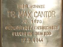 Stolperstein von Max Cantor