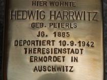 Stolperstein für Hedwig Harrwitz - Foto: Projekt Stolpersteine