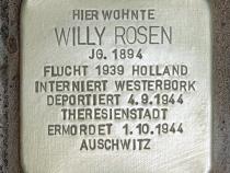 Stolperstein Willy Rosen; Foto: OTFW