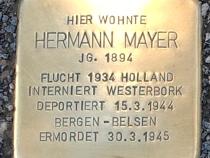 Stolperstein für Hermann Mayer (c)Projekt-Stolpersteine