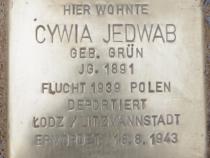 Stolperstein für Cywia Jedwab