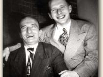 Siegbert mit seinem Vater Max,1948 in New York City (c) The Yiddish Radio Project