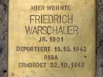 Stolperstein für Friedrich Warschauer