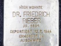 Stolperstein für Friedrich Bieber © OTFW