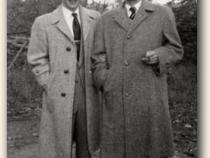 Max und Siegbert Freiberg, 1954 in New York (c) The Yiddish Radio Project