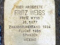 Stolperstein für Fitz Weiss © OTFW