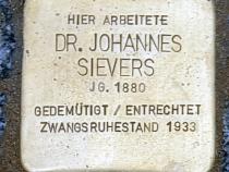 Stolperstein für Johannes Sievers © OTFW