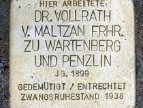 Stolperstein für Vollrath von Maltzan Freiherr zu Wartenberg und Penzlin © OTFW