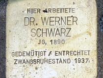 Stolperstein für Werner Schwarz © OTFW