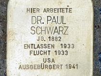 Stolperstein für Paul Schwarz © OTFW