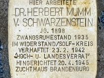 Stolperstein für Herbert Mumm von Schwarzenstein  © OTFW