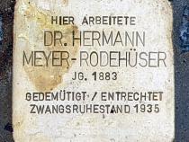 Stolperstein für Hermann Meyer-Rodehüser © OTFW
