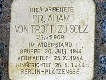 Stolperstein für Adam von Trott zu Solz  © OTFW