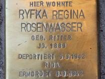 Stolperstein für Ryfka Regina Rosenwasser