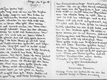 Brief von Rosemarie Dessauer 1946
