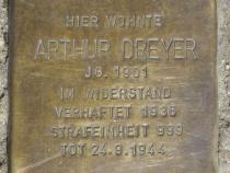 Stolperstein für Arthur Dreyer.