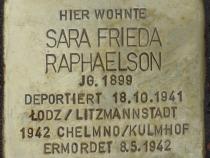 Stolperstein Sara Frieda Raphaelson, Bild: H.-J. Hupka
