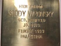 Stolperstein Siddy Wronsky, Bild: H.-J. Hupka