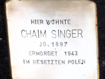 Stolperstein für Chaim Singer (© Bernd Surk)