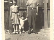 Egon Stenschewski mit den Geschwistern Edith und Rudi 1939, Foto: Familienbesitz