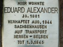 Stolperstein für Eduard Alexander