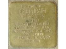 Stolperstein Dr. Ephraim Grünspohn Bild: H.-J. Hupka