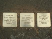 Stolpersteine für Adolf, Bela und Edith Lemmlein