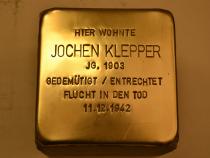 Stolperstein für Jochen Klepper - Foto: Projekt-Stolpersteine Teltow-Zehlendorf