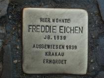 Stolperstein für Freddie Eichen. (c)Projekt-Stolpersteine