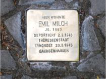 Stolperstein für Emil Milch.