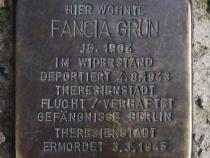 Stolperstein für Fancia Grün.