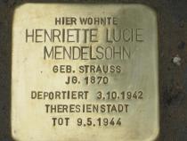 Stolperstein für Henriette Lucie Mendelsohn. Copyright: MTS