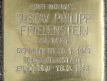 Stolperstein Gustav Philipp Friedenstein Bild: Stolpersteine-Initiative CW, Hupka