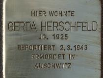 Stolperstein Gerda Herschfeld © Koordinierungsstelle Stolpersteine Berlin
