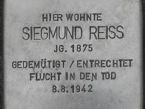 Stolperstein Siegmund Reiss, Bild: H.-J. Hupka
