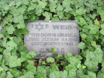Grabstein für Ruth, Doris und Ursula Weiß auf dem Jüdischen Friedhof Weißensee. Copyright: MTS