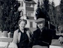 1948 Brigitte und Dr. Hans Türk in Flims, Foto: privat