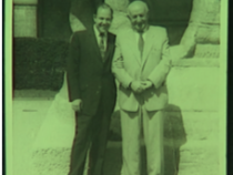 Leo und Harolds Wiedersehen 1957. Quelle: VHA, © USC Shoah Foundation Institute