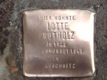 Stolperstein für Lotte Rotholz