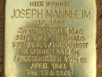 Stolperstein Joseph Mannheim © Koordinierungsstelle Stolpersteine Berlin