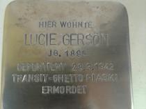 Stolperstein Lucie Gerson (Rechte Projekt Stolpersteine)