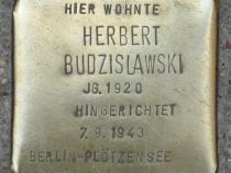 Stolperstein für Herbert Budzislawski.