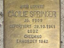 Stolperstein für Cäcilie Springer.